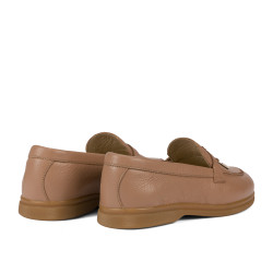 Women loafers, moccasins 6082 biz nude