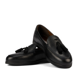 Women loafers, moccasins 6096 biz black