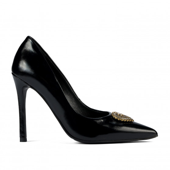 Women stylish, elegant shoes 1364 patent black