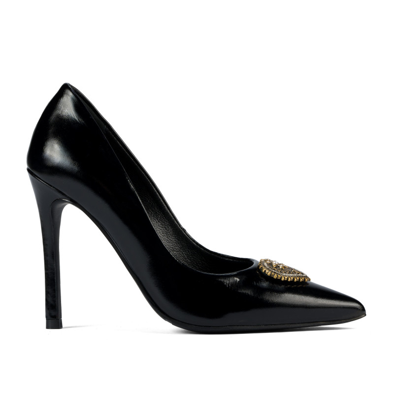 Women stylish, elegant shoes 1364 patent black