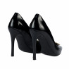 Women stylish, elegant shoes 1364 patent black