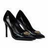 Women stylish, elegant shoes 1364 patent black