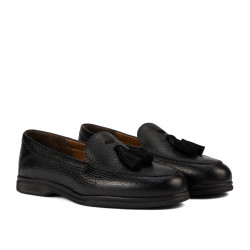 Women loafers, moccasins 6096 biz black