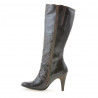 Women knee boots 1109 crep patent cafe 