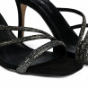 Women sandals 1337 black velour combined