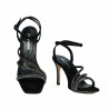 Women sandals 1337 black velour combined