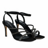 Women sandals 1337 black velour combined