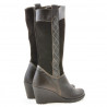 Women knee boots 3221 cafe combined