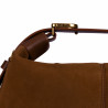 Women hand bag 037-1g camoscio brown