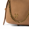 Women hand bag 037g camoscio nude