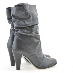 Women knee boots 1114 gray