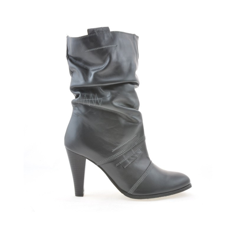 Women knee boots 1114 gray