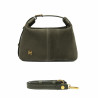 Women hand bag 037-1g suede olive