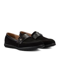 Women loafers, moccasins 6100 bufo black combined