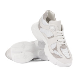 Women sport shoes 6102 white combined