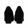 Women stylish, elegant shoes 1361 black velour
