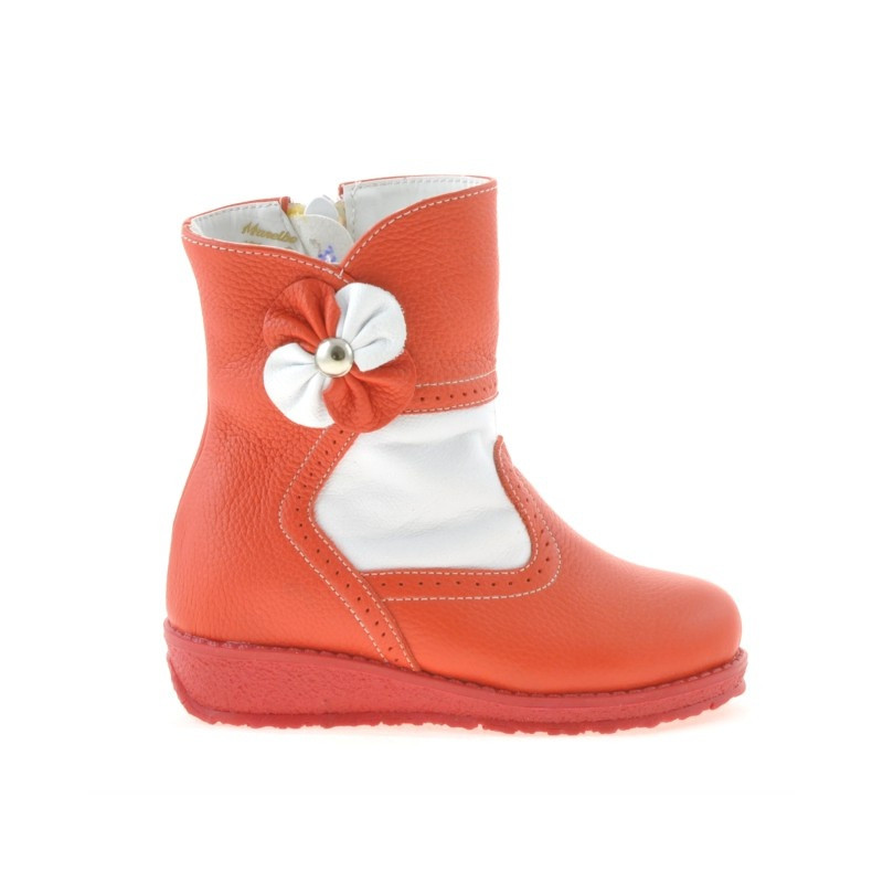 Small children boots 20c red+white