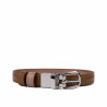 Women belt 45-1mc bicolored biz brown+nude