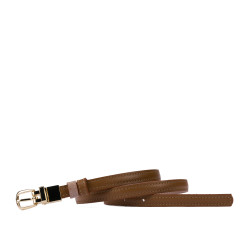 Women belt 45mc bicolored biz brown+nude