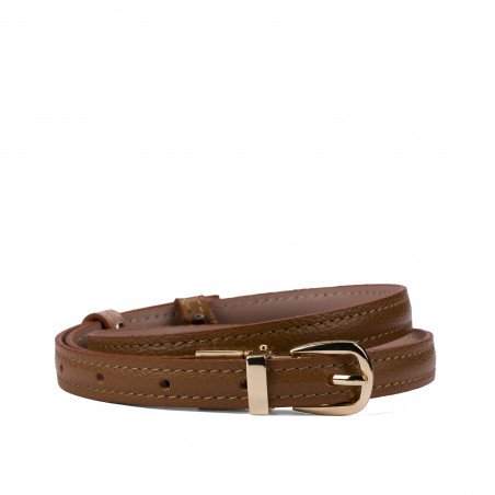 Women belt 45mc bicolored biz brown+nude