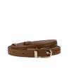 Women belt 45mc bicolored biz brown+nude