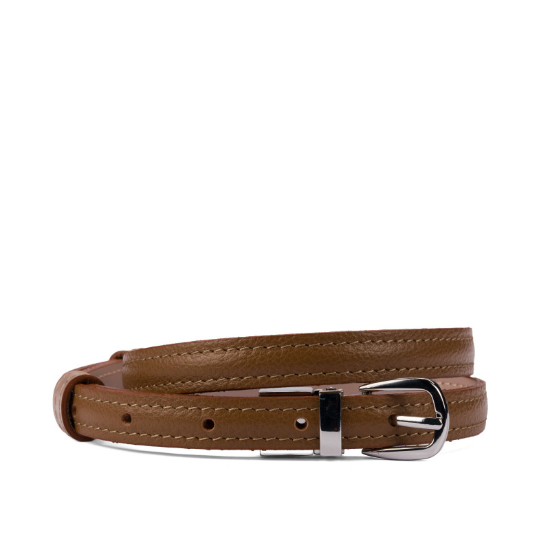 Women belt 45-1mc bicolored biz brown+nude