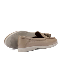 Women loafers, moccasins 6096 biz cappuccino