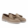Women loafers, moccasins 6096 biz cappuccino