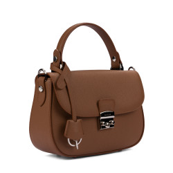 Women hand bag 022g 01 golden brown