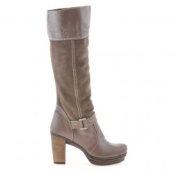 Women knee boots 3234 cappuccino