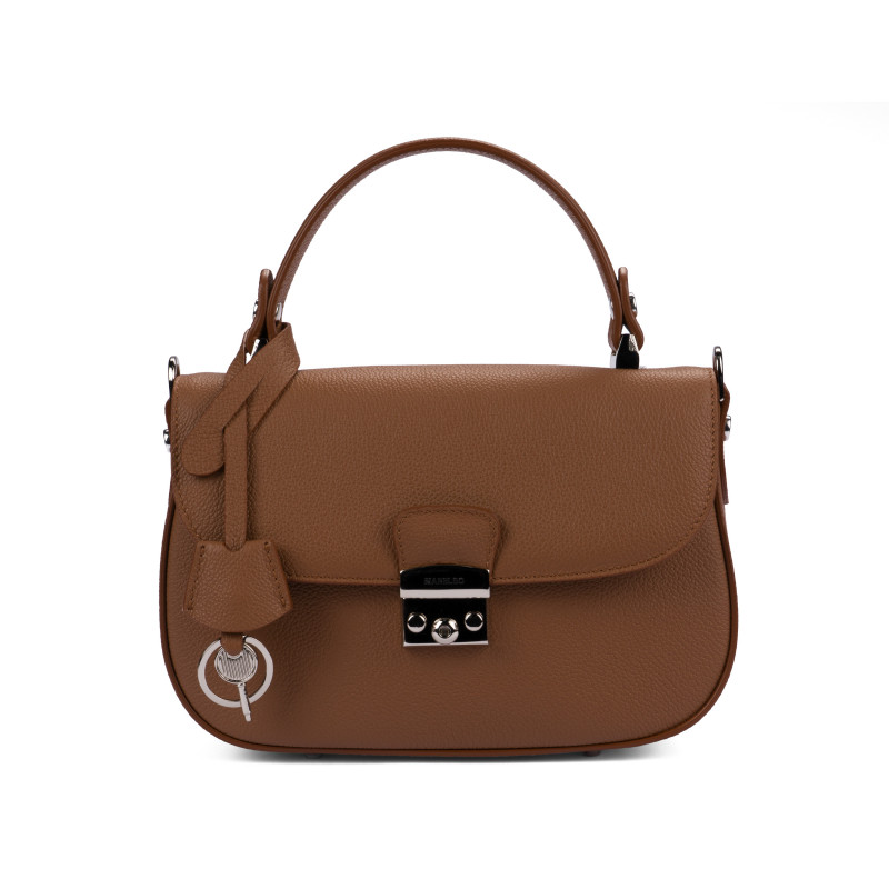 Women hand bag 022g 01 golden brown