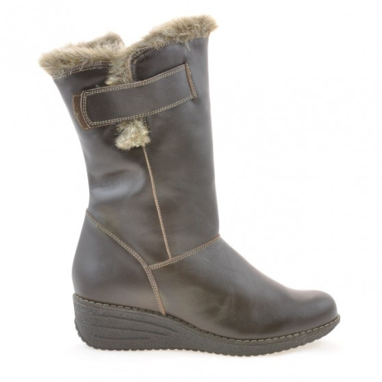 Women knee boots 3246 cafe