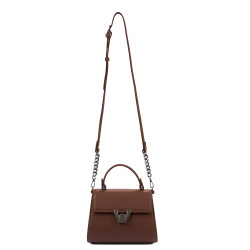 Women shoulder bag 032g 01 cognac