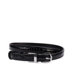 Women belt 45-1mc bicolored black+croco black