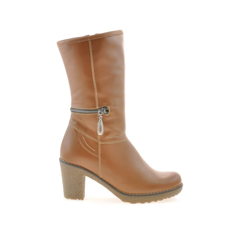 Women knee boots 3256 brown cerat