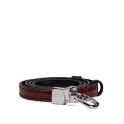 Women belt 45-1mc bicolored black+croco bordo