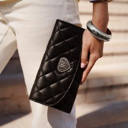 Women shoulder bag 048g 01 biz black lifestyle