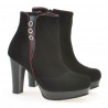 Women boots 1138 black antilopa combined