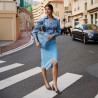 Women stylish, elegant shoes 1361 sand velour lifestyle