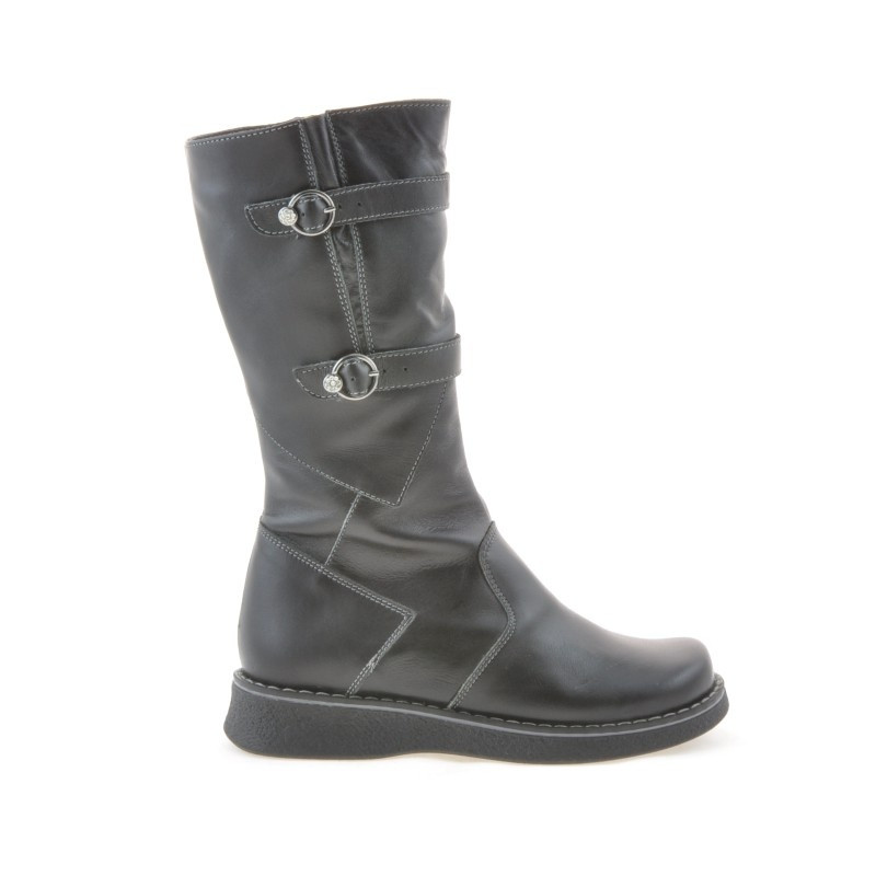 Children knee boots 214 black