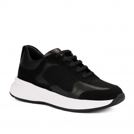 Women sport shoes 6098 black combined
