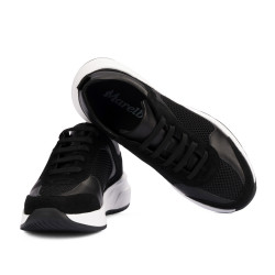 Women sport shoes 6098 black combined