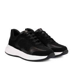 Women sport shoes 6098 black combined