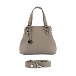 Women shoulder bag 004g 01 light grey