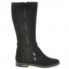 Women knee boots 3276 black velour