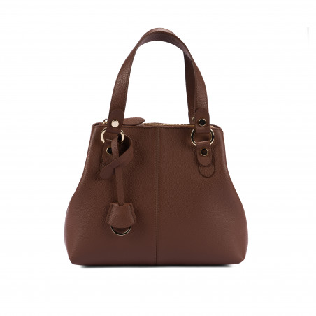 Women shoulder bag 004-1g cognac