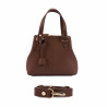 Women shoulder bag 004-1g cognac