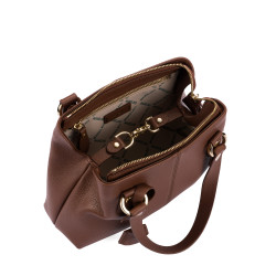 Women shoulder bag 004-1g cognac