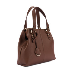Women shoulder bag 004-1g cognac