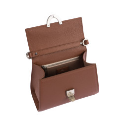 Women shoulder bag 032g 01 cognac